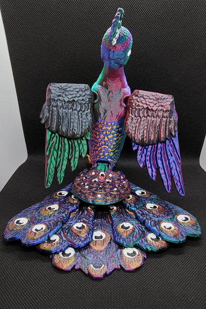 Articulated Peacock 3d printed