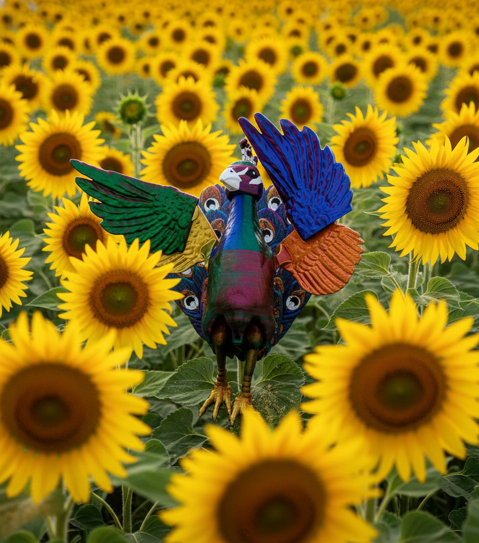 Articulated Peacock 3d printed