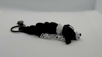 Articulated English Springer Spaniel keychain