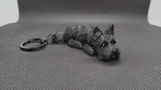 ARTICULATED SCOTTISH TERRIER KEYCHAIN